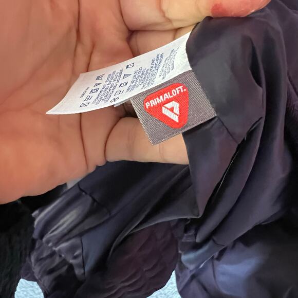 Lands End Quilted Barn Coat Eggplant SZ 18 - Picture 7 of 9